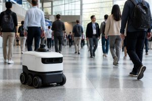 How robots learn to move through crowded spaces